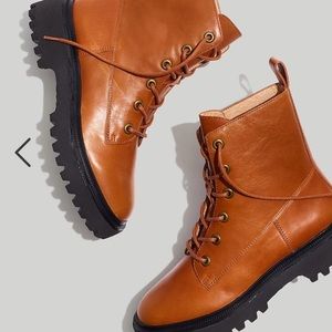 Madewell Rayna Lace-Up Boot